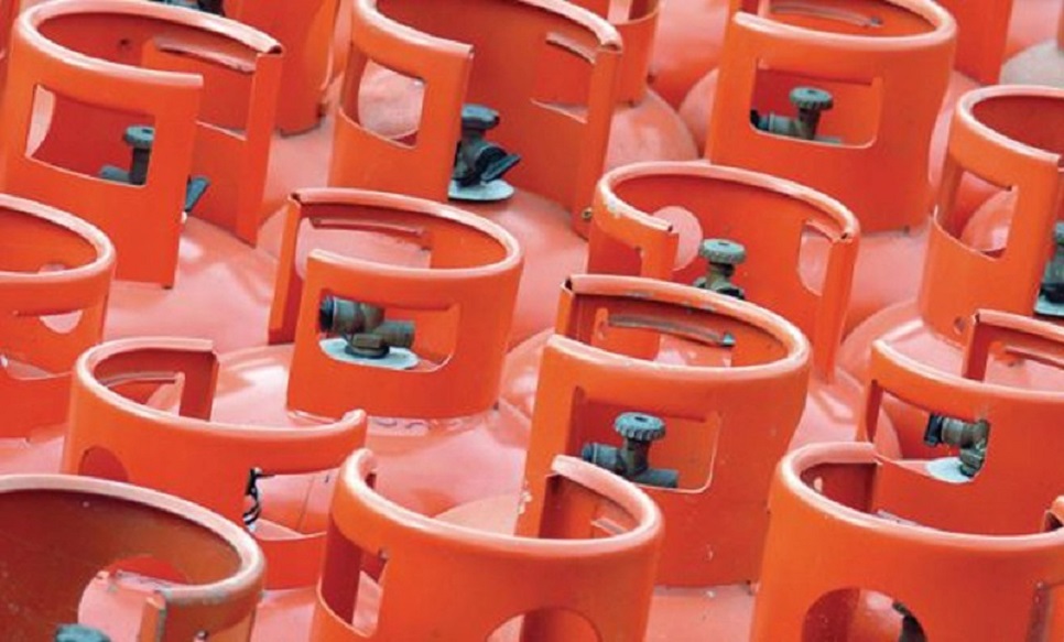 LPG tank installation at commercial facility
